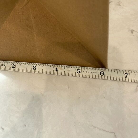 Coach Brown Shopping Gift Bag with Handle Kraft Paper Reusable H 12"xW 16"xD 6" - Picture 12 of 12